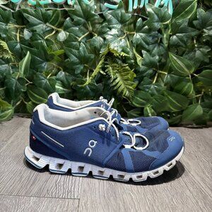 On Cloud 5 Swiss Engineered  Women Blue White 7 Running Shoes